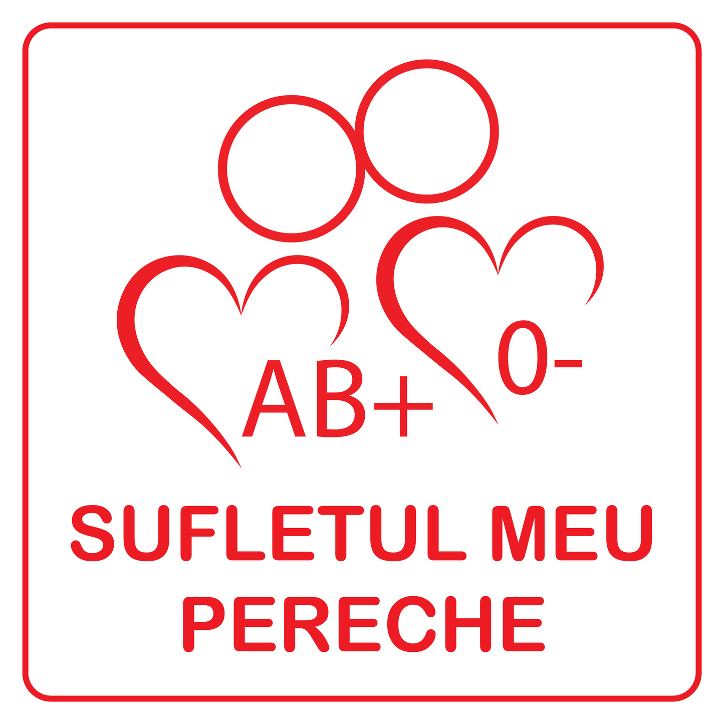 Sticker 1 "Sufletul Meu Pereche" Donare sânge