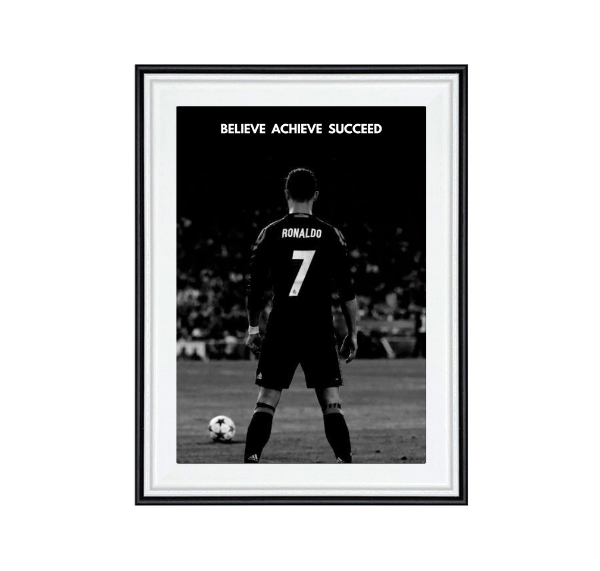 Tablou Cristiano Ronaldo "Believe" – Tablou Decorativ Fotbal