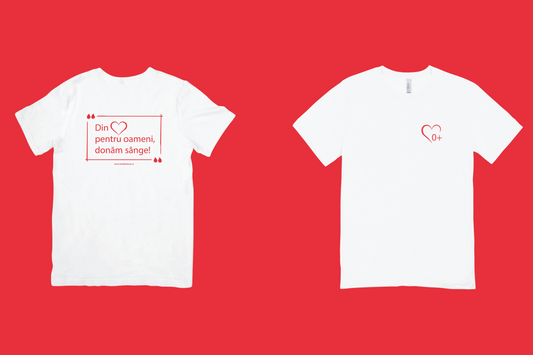 Tricou Personalizat cu Grupa Ta de Sânge – Mesaj care Salvează Vieți