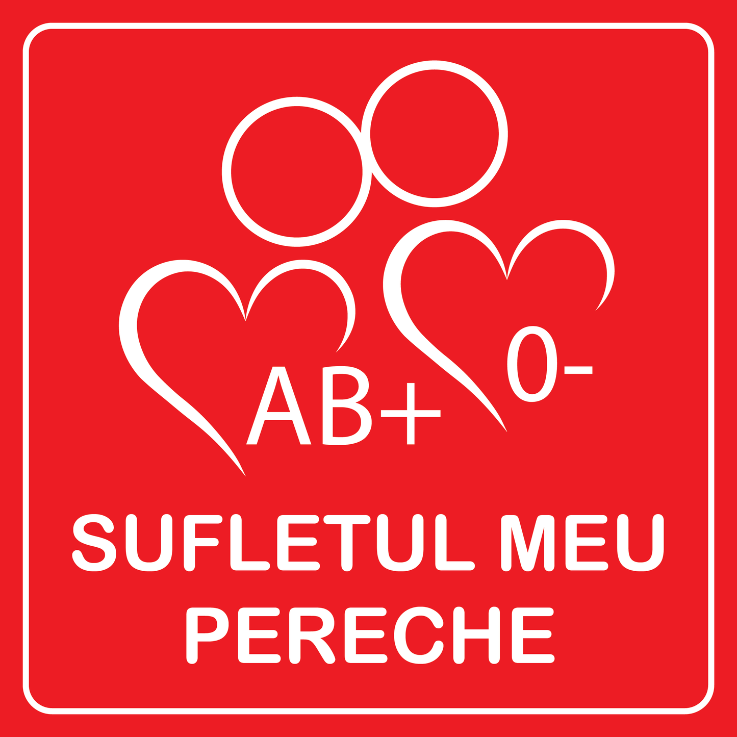 Sticker 2 "Sufletul Meu Pereche" Donare sânge