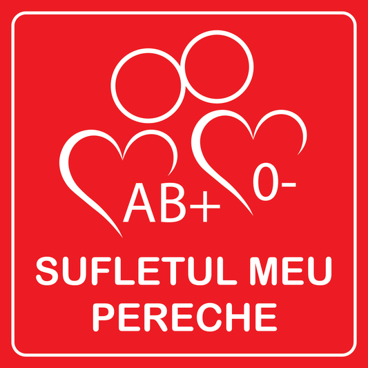Sticker 2 "Sufletul Meu Pereche" Donare sânge