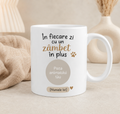 Cană cu model personalizată cu poza animalului
