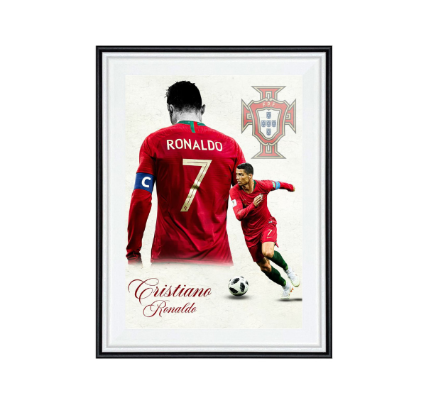 Pachet Cadou Portret Cristiano Ronaldo – Tricou + Cană + Tablou