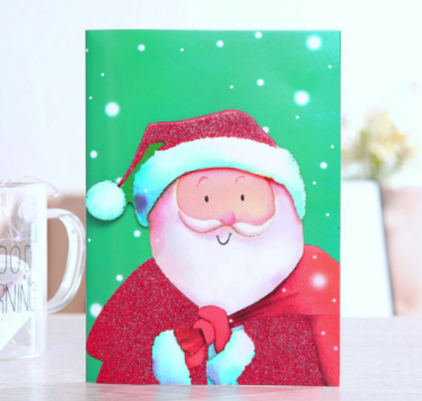 Felicitare Muzicală de Crăciun cu LED - Alege din 5 Modele