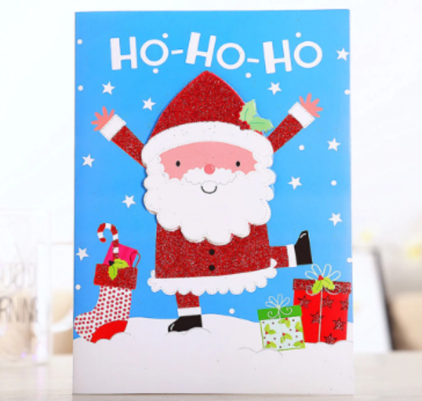 Felicitare Muzicală de Crăciun cu LED - Alege din 5 Modele