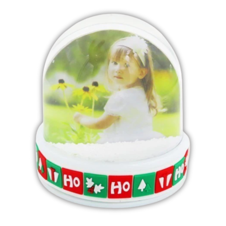 Glob cu Zăpadă Personalizat cu Poză – Cadou Decorativ de Crăciun