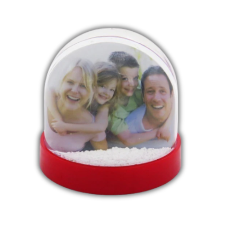 Glob cu Zăpadă Personalizat cu Poză – Cadou Decorativ de Crăciun