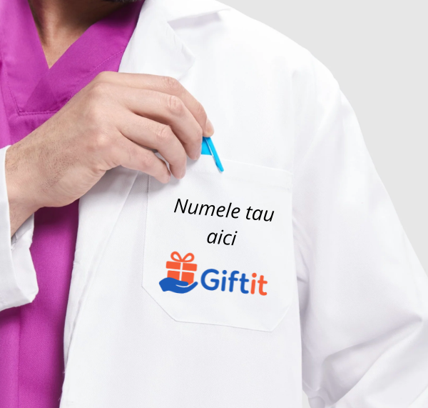Halat medical personalizat cu nume/logo