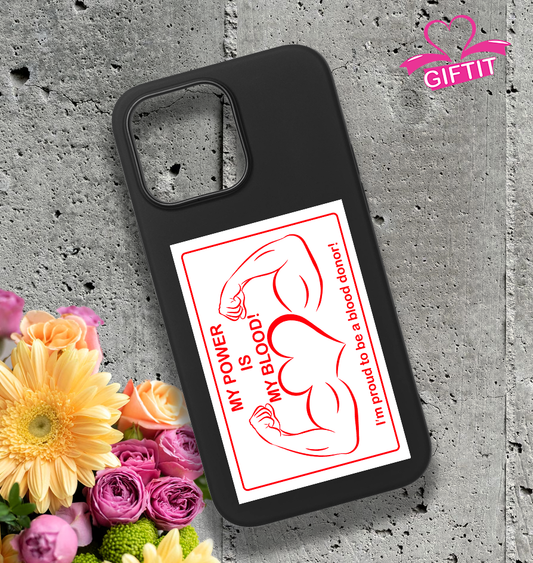 Sticker cu mesaj motivațional donare sânge