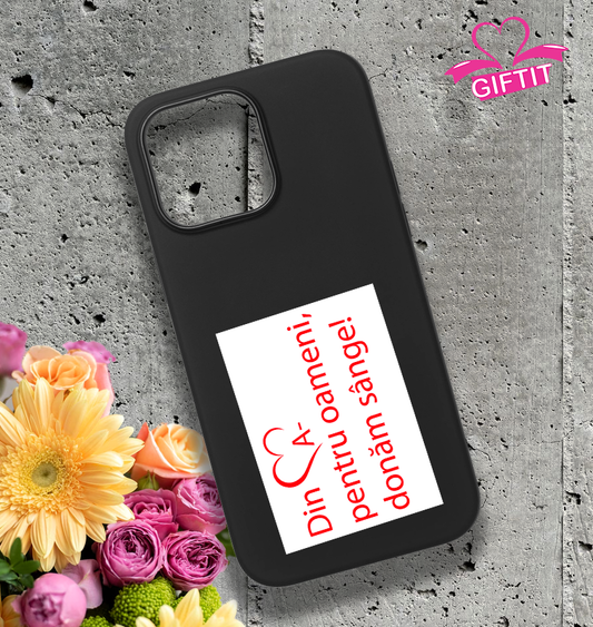 Sticker Slogan Personalizat cu Grupă Sanguină