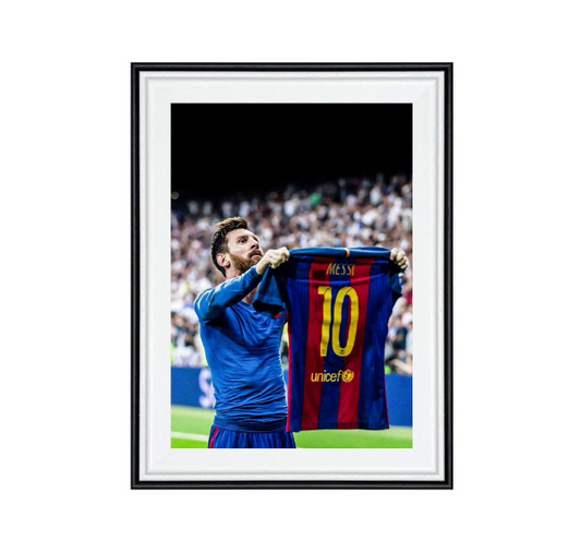 Tablou Lionel Messi "Celebrare Tricou"  – Tablou Decorativ Fotbal