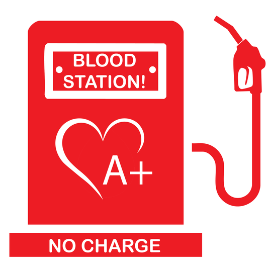 Sticker "Blood Station" Donare sânge