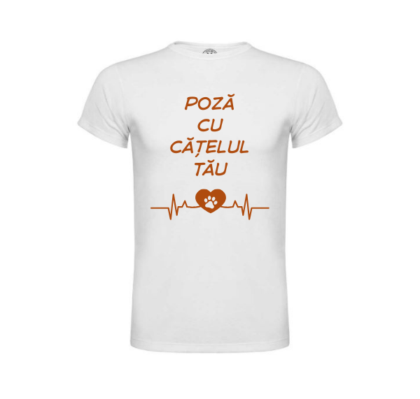 Tricou personalizat cu poza cățelului tău – Cadou pentru iubitorii de animale