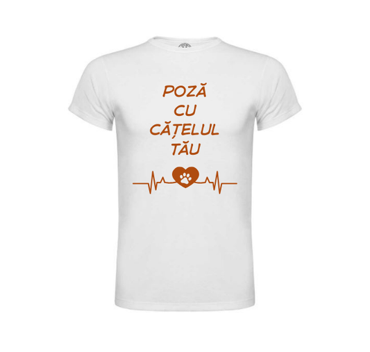Tricou cu poza cățelului tău