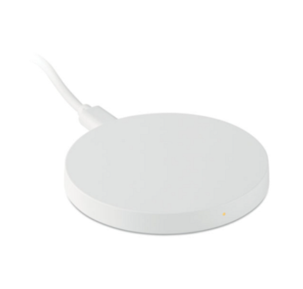 Încărcător Wireless Rotund Alb